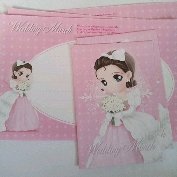 VTG KAWAII WEDDING STATIONARY